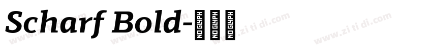 Scharf Bold字体转换